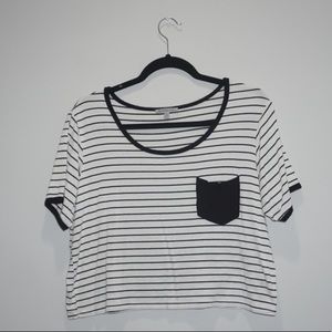 Stripe short sleve shirt